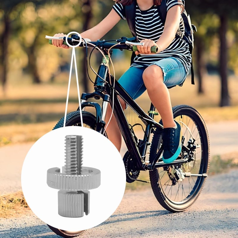 Mandark 12PCS Car Clutch Brake Cable Adjuster Screw, 8 mm M8 Metric Vehicle Cable Adjuster Nut, Automotive Brake Cable Handle Adjuster Bolts Accessories, Universal for ATV Motorcycle (Silver) - Image 4